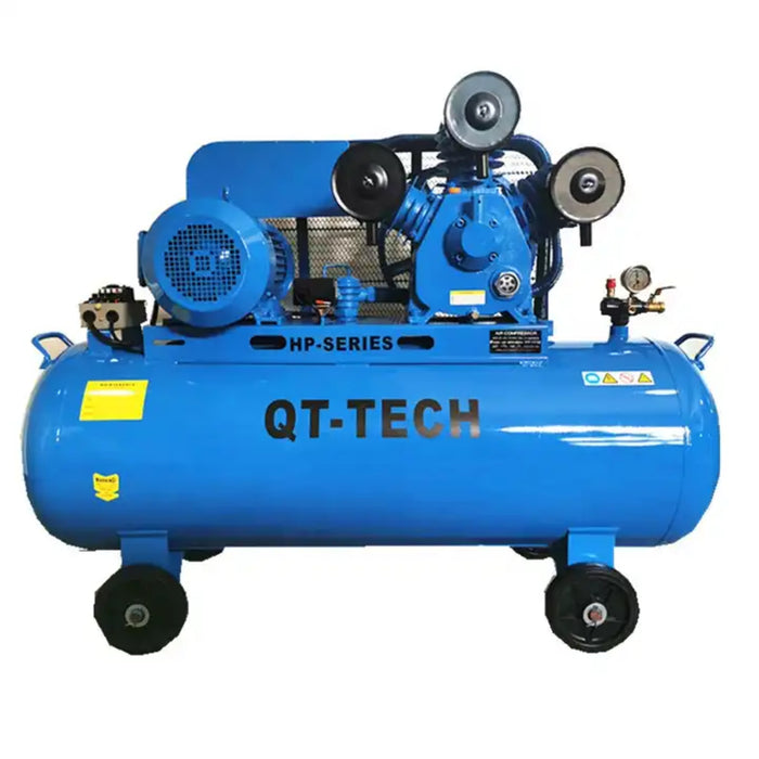 Qt Tech 10HP 7.5KW piston air compressor  132gallon tank belt drive air compressor