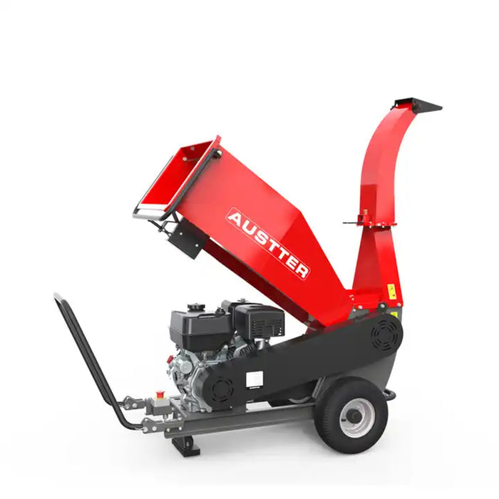 Austter PGS1500 9KW 15HP Gasoline Engine Powered 12CM Diameter Wood Chipper Machine